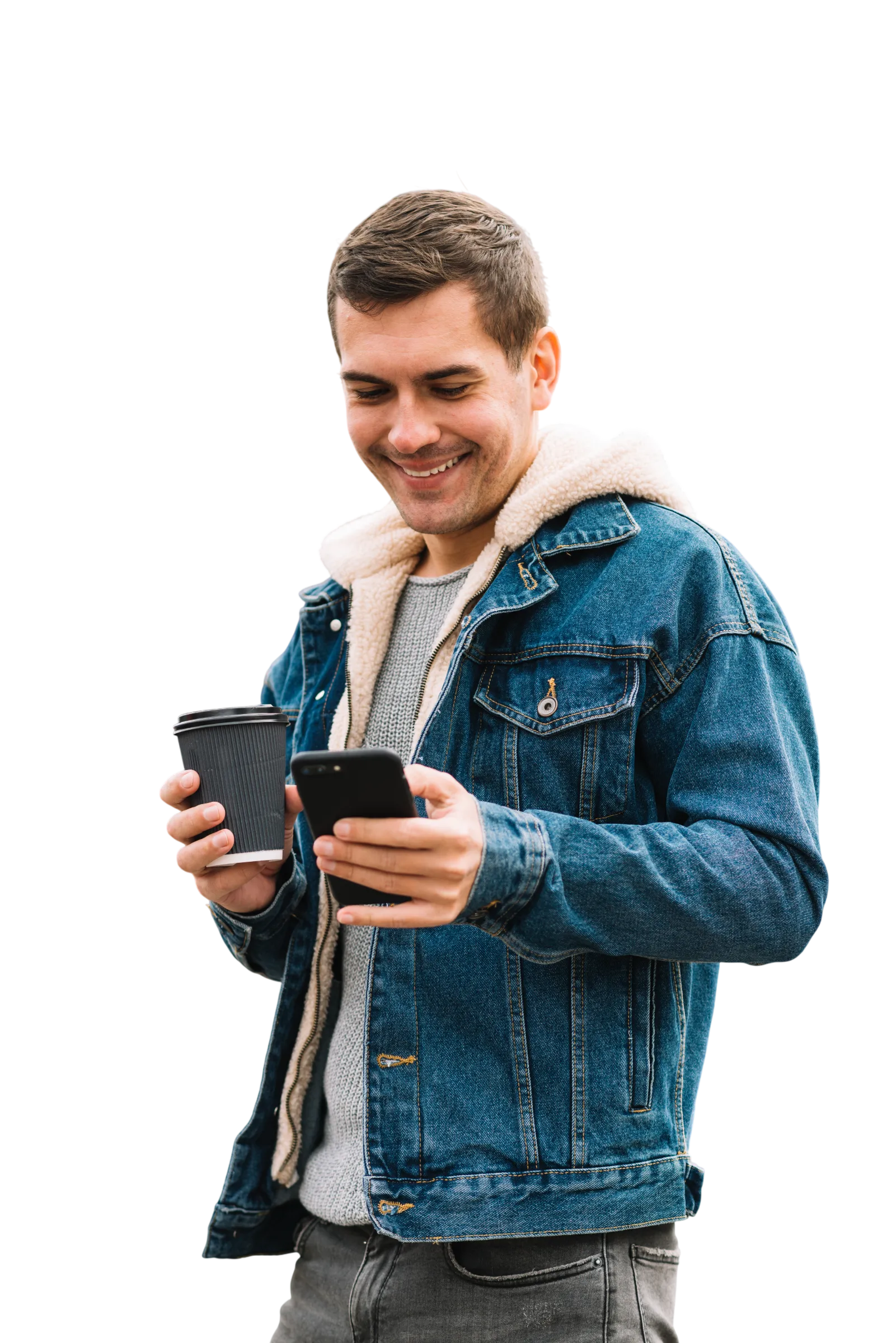 Person sending a purchase