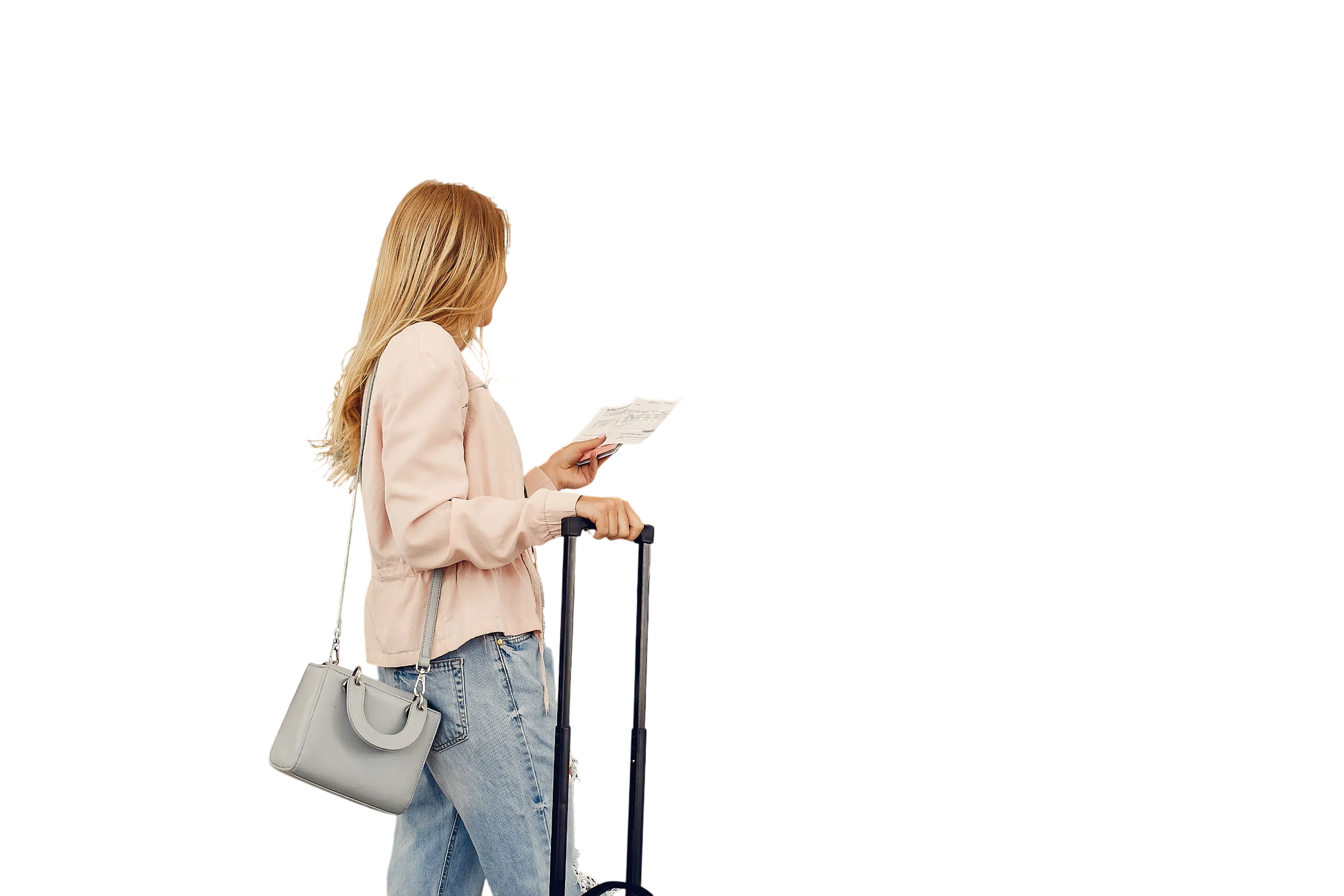 Traveler with luggage